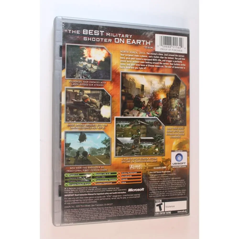 Tom Clancy's Ghost Recon 2 (Microsoft Xbox, 2004) CIB Complete w/ Manual